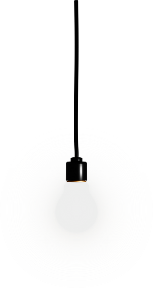 Wired Light Bulb Illustration